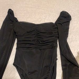 Mesh princess polly bodysuit